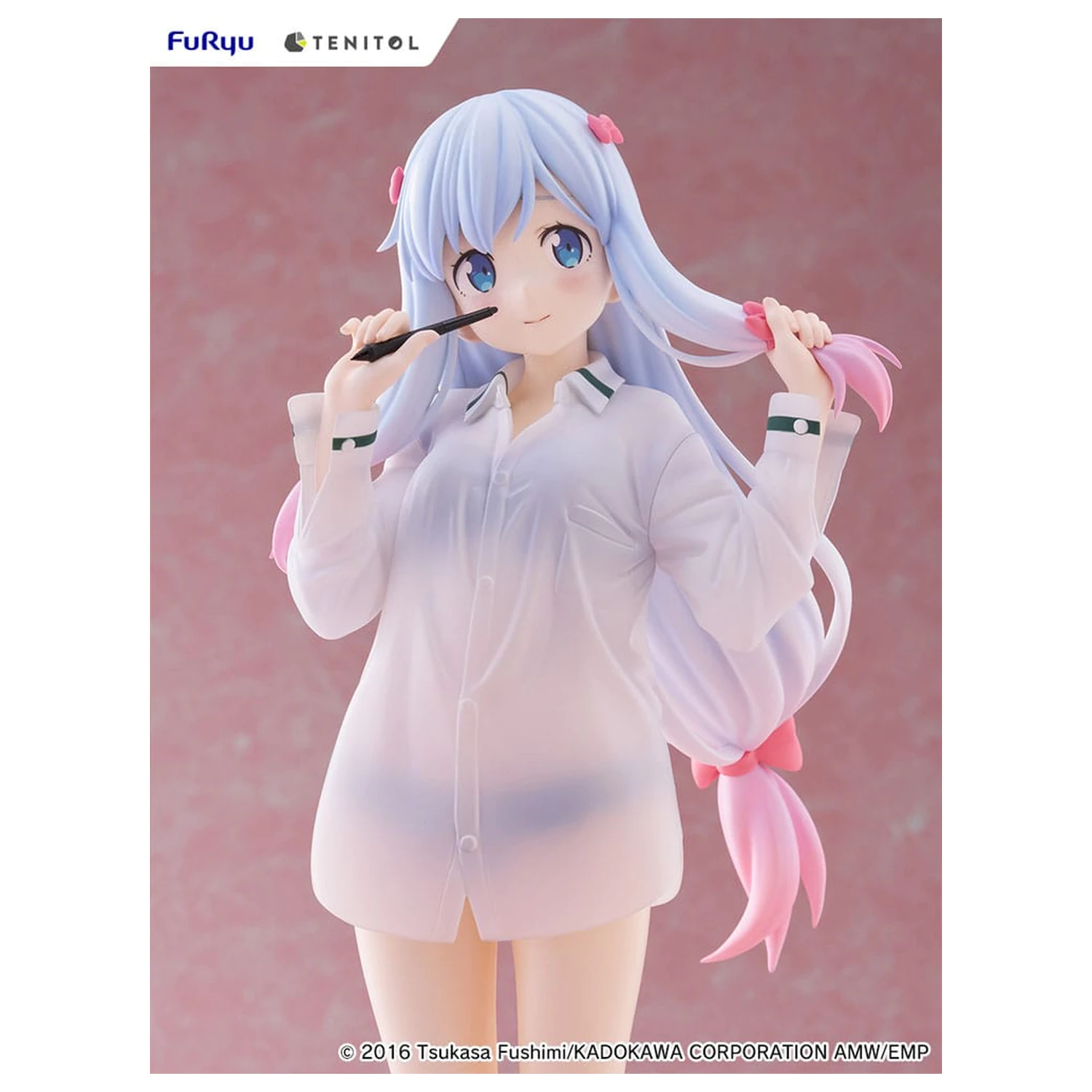 Eromanga Sensei Tenitol große PVC Statue Sagiri Izumi Shirts Ver. 30 cm Produktfoto