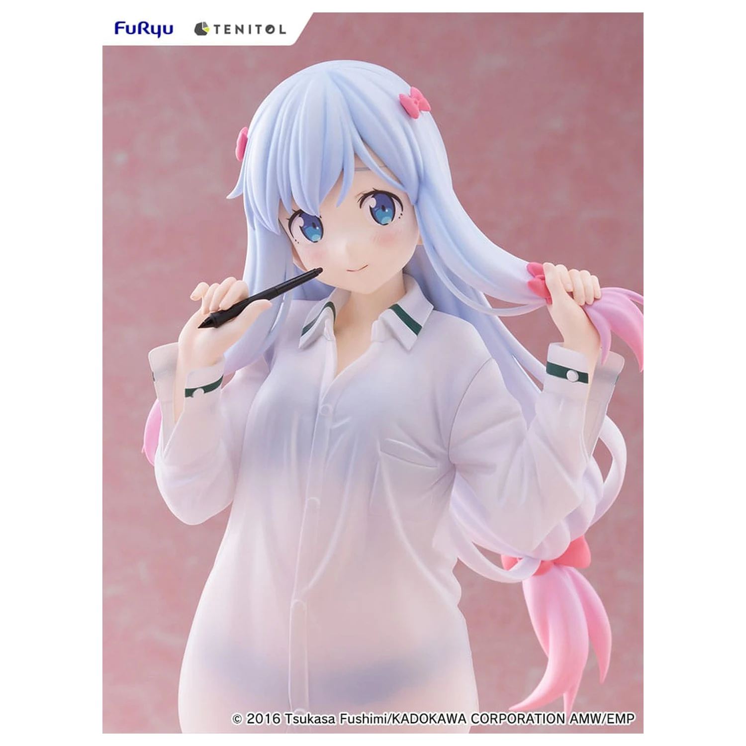 Eromanga Sensei Tenitol große PVC Statue Sagiri Izumi Shirts Ver. 30 cm Produktfoto
