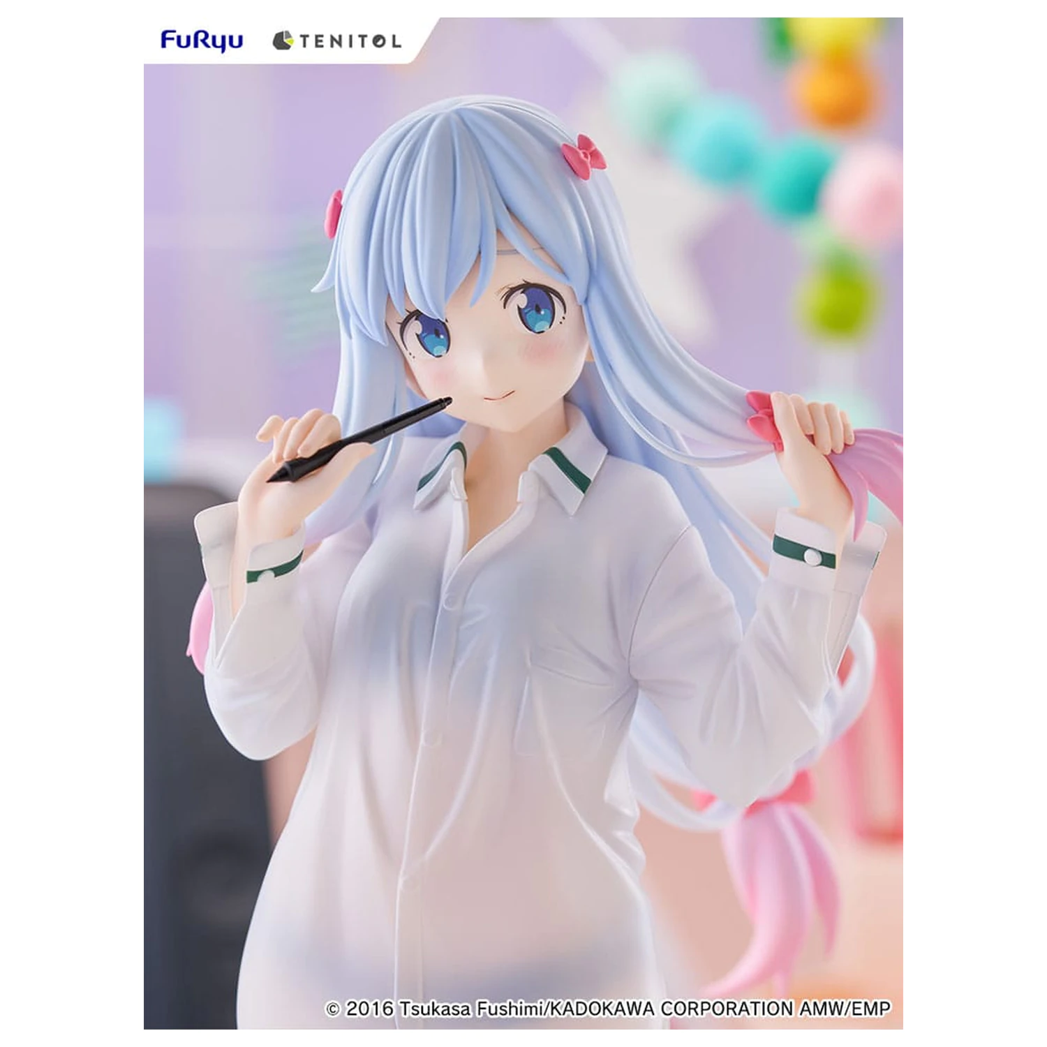 Eromanga Sensei Tenitol große PVC Statue Sagiri Izumi Shirts Ver. 30 cm Produktfoto