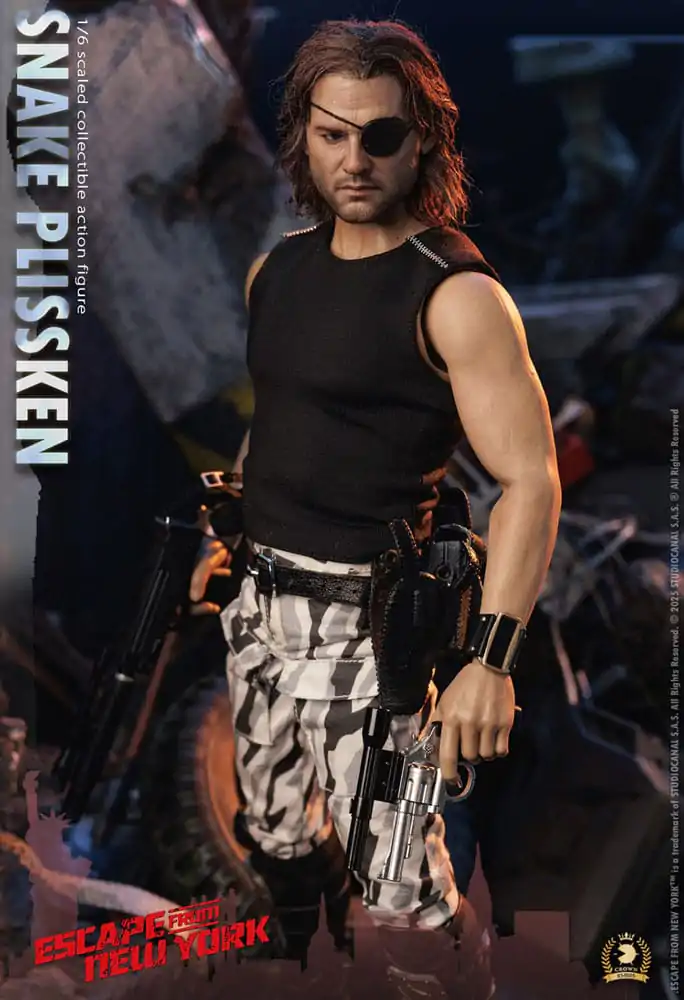 Die Klapperschlange Crown Series Actionfigur 1/6 Snake Plissken (Real Hair Version) 30 cm Produktfoto
