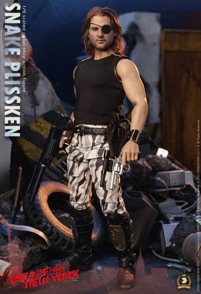 Die Klapperschlange Crown Series Actionfigur 1/6 Snake Plissken (Real Hair Version) 30 cm Produktfoto