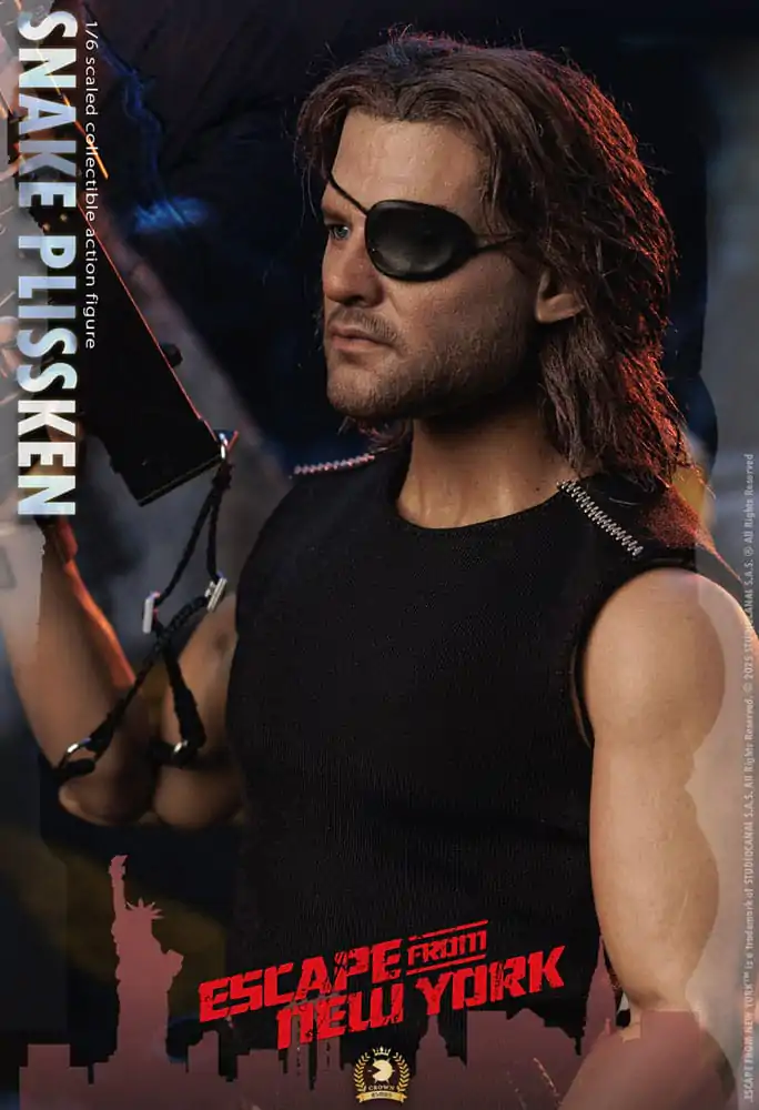Die Klapperschlange Crown Series Actionfigur 1/6 Snake Plissken (Real Hair Version) 30 cm Produktfoto