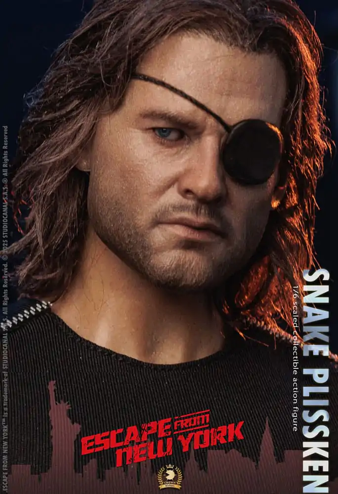Die Klapperschlange Crown Series Actionfigur 1/6 Snake Plissken (Real Hair Version) 30 cm Produktfoto