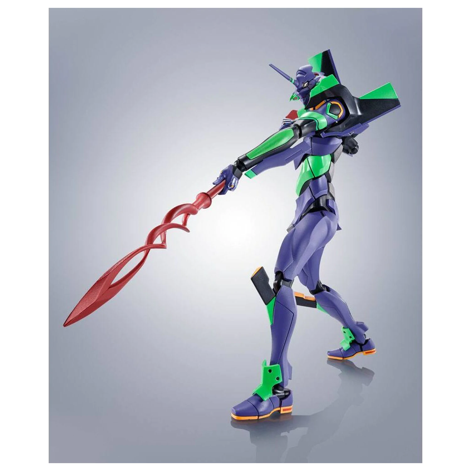 Evangelion: 3.0+1.0 Thrice Upon a Time Evangelion Test Type-01 + Spear of Cassius Renewal Color Edition Reissue Robot Spirits Figur 17cm Produktfoto
