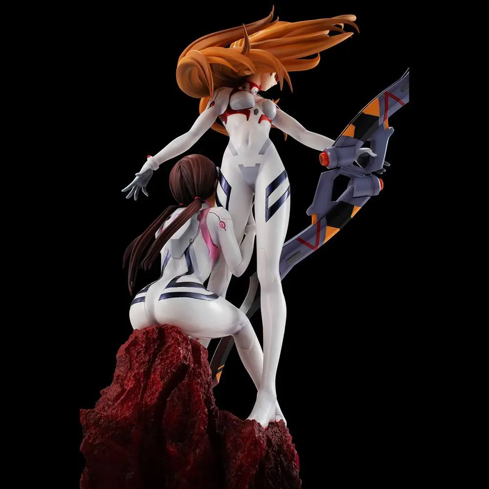 Evangelion: 3.0+1.0 Thrice Upon a Time G.E.M. PVC Statue Shikinami Asuka Langley & Makinami Mari Illustrious 28 cm Produktfoto
