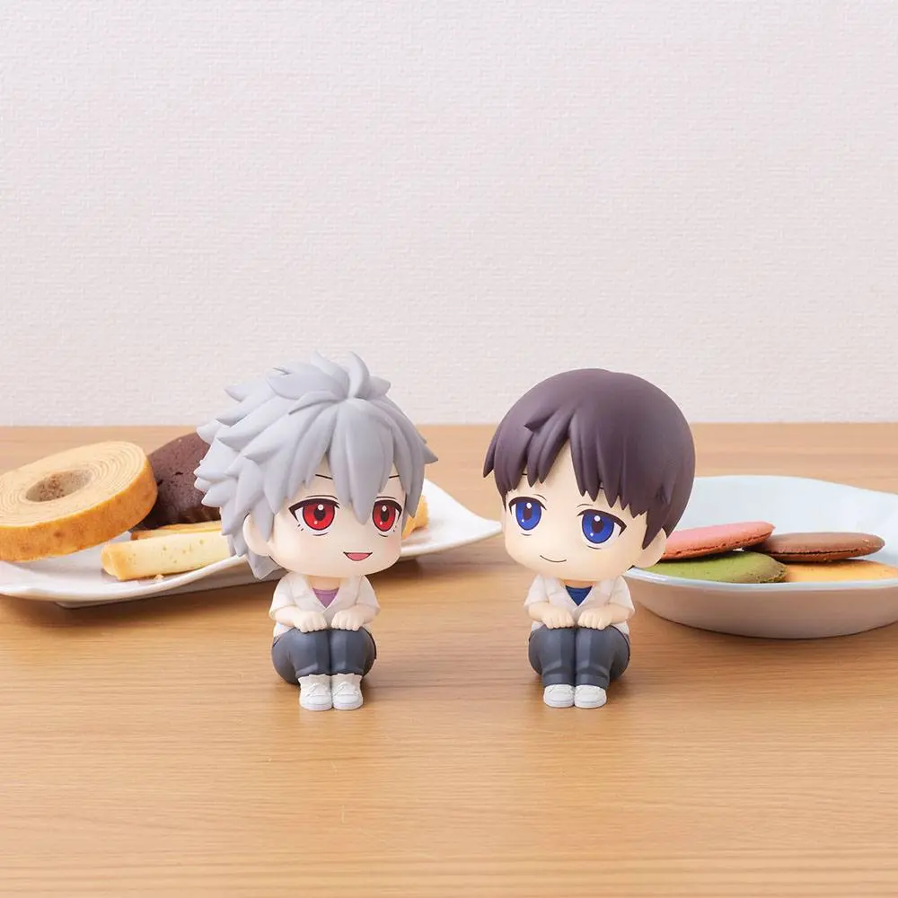 Evangelion: 3.0+1.0 Thrice Upon a Time Look Up PVC Statuen Shinji Ikari & Kaworu Nagisa Limited Ver. 11 cm Produktfoto