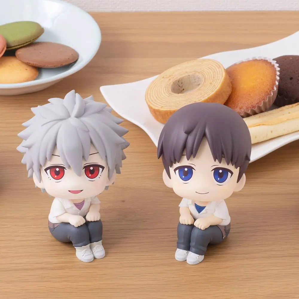 Evangelion: 3.0+1.0 Thrice Upon a Time Look Up PVC Statuen Shinji Ikari & Kaworu Nagisa Limited Ver. 11 cm Produktfoto