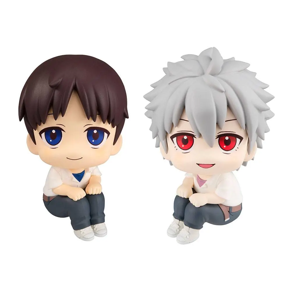 Evangelion: 3.0+1.0 Thrice Upon a Time Look Up PVC Statuen Shinji Ikari & Kaworu Nagisa Limited Ver. 11 cm Produktfoto
