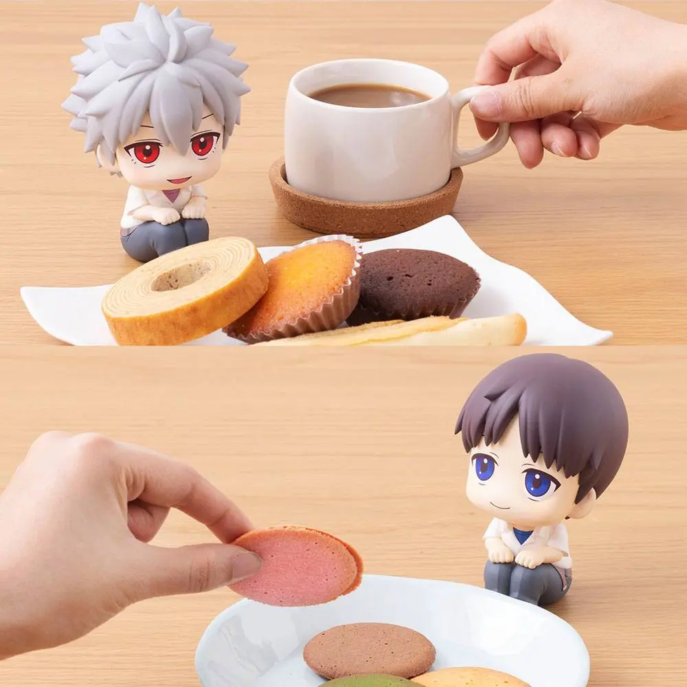 Evangelion: 3.0+1.0 Thrice Upon a Time Look Up PVC Statuen Shinji Ikari & Kaworu Nagisa Limited Ver. 11 cm Produktfoto
