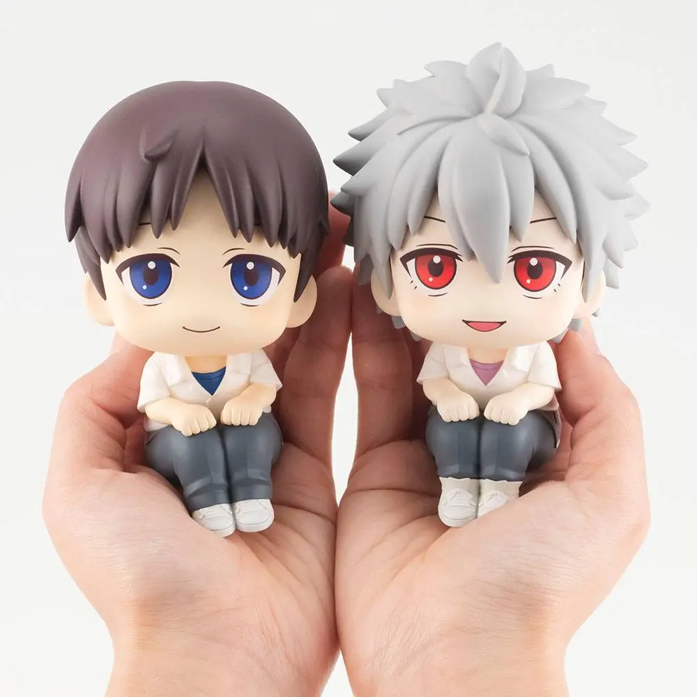 Evangelion: 3.0+1.0 Thrice Upon a Time Look Up PVC Statuen Shinji Ikari & Kaworu Nagisa Limited Ver. 11 cm Produktfoto