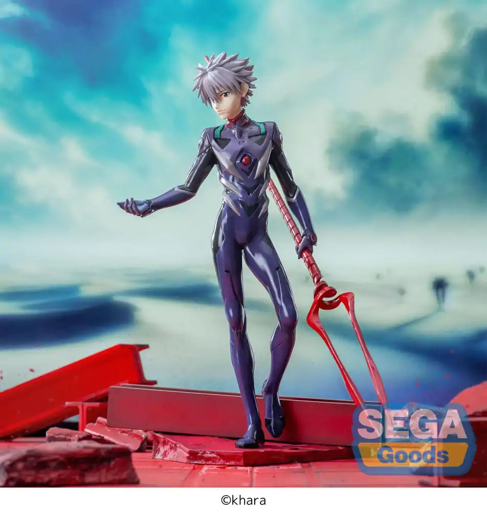 Evangelion: 3.0+1.0 Thrice Upon a Time Luminasta PVC-Statue Kaworu Nagisa x Spear of Longinus 21 cm Produktfoto