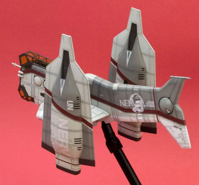 Evangelion: 3.0 Plastikmodell Bausatz 1/100 Vertical Take-Off & Landing Aircraft YAGR-N101 19 cm Produktfoto