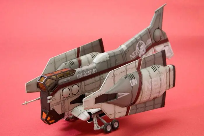 Evangelion: 3.0 Plastikmodell Bausatz 1/100 Vertical Take-Off & Landing Aircraft YAGR-N101 19 cm Produktfoto