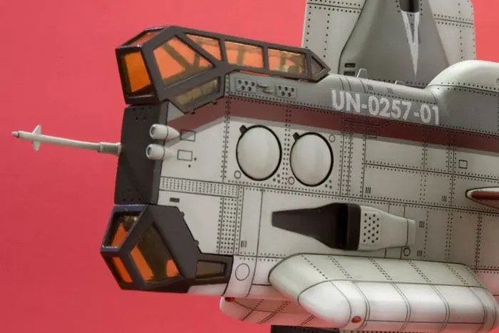 Evangelion: 3.0 Plastikmodell Bausatz 1/100 Vertical Take-Off & Landing Aircraft YAGR-N101 19 cm Produktfoto