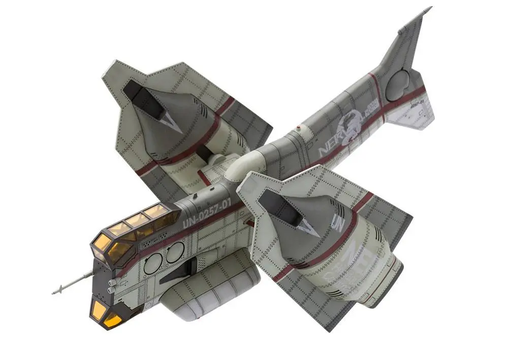 Evangelion: 3.0 Plastikmodell Bausatz 1/100 Vertical Take-Off & Landing Aircraft YAGR-N101 19 cm Produktfoto