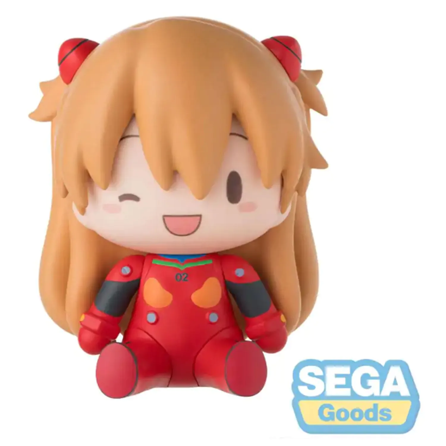 Evangelion: New Theatrical Edition Fuwa Petit Chibi Figur Asuka Plug Suit 8 cm Produktfoto