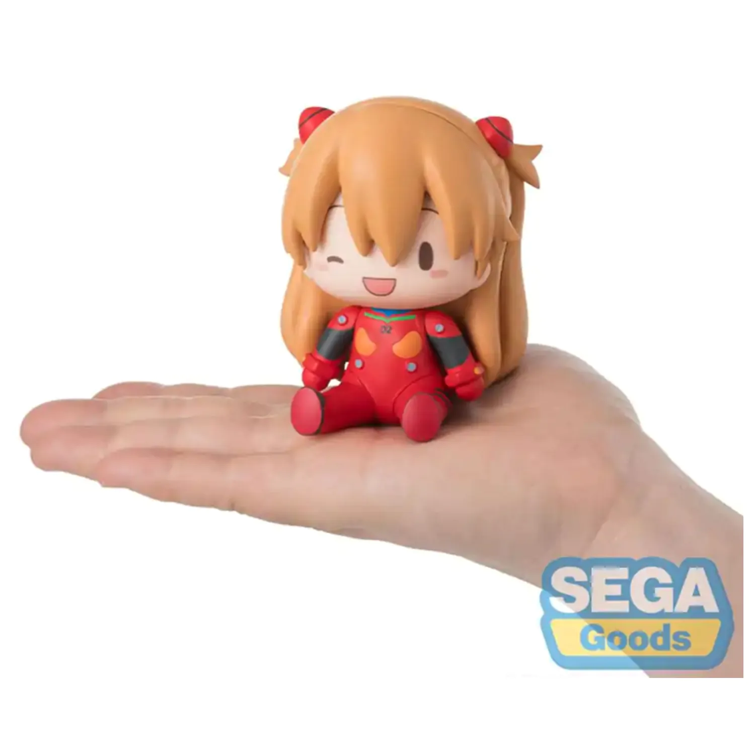 Evangelion: New Theatrical Edition Fuwa Petit Chibi Figur Asuka Plug Suit 8 cm Produktfoto