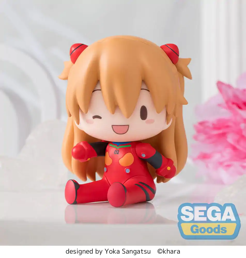 Evangelion: New Theatrical Edition Fuwa Petit Chibi Figur Asuka Plug Suit 8 cm Produktfoto