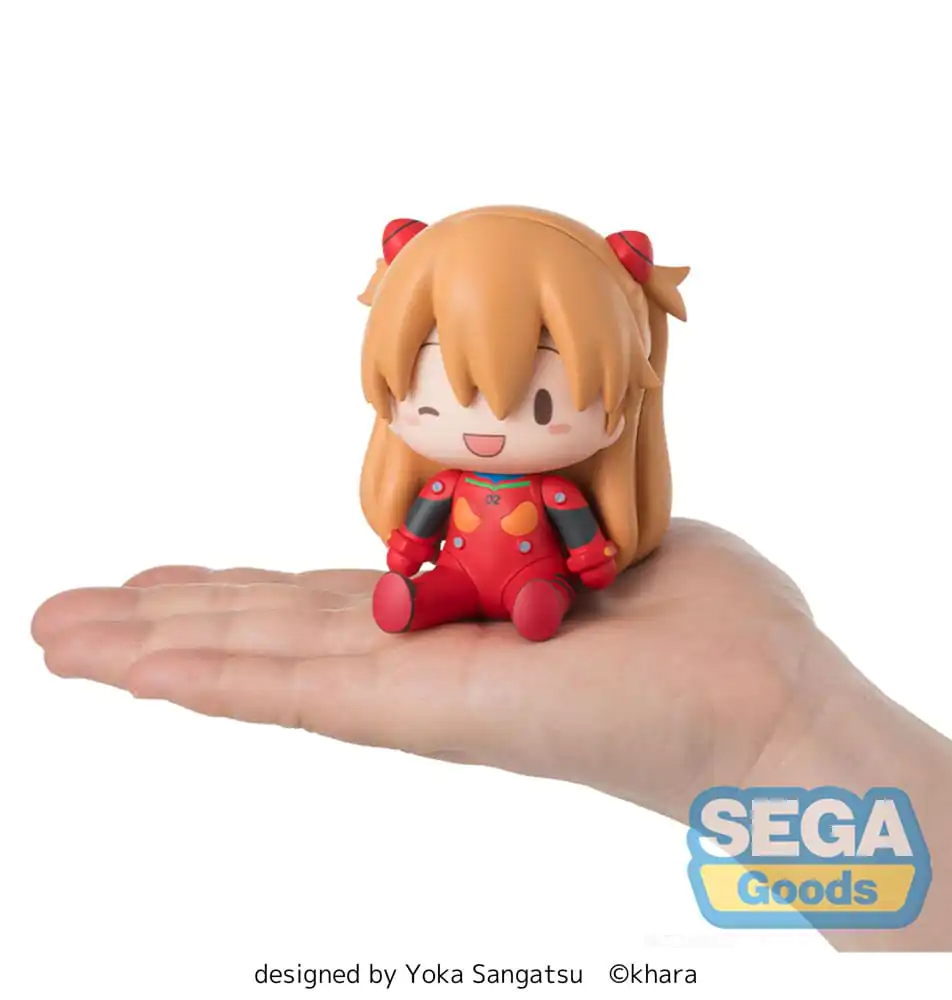 Evangelion: New Theatrical Edition Fuwa Petit Chibi Figur Asuka Plug Suit 8 cm Produktfoto