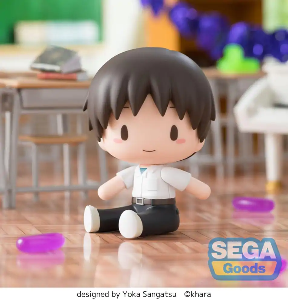 Evangelion: New Theatrical Edition Fuwa Petit Chibi Figur Shinji 8 cm Produktfoto