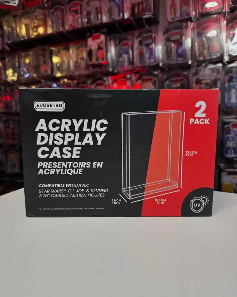 Evoretro Acryl Vitrinen 2er-Pack für Actionfiguren Produktfoto