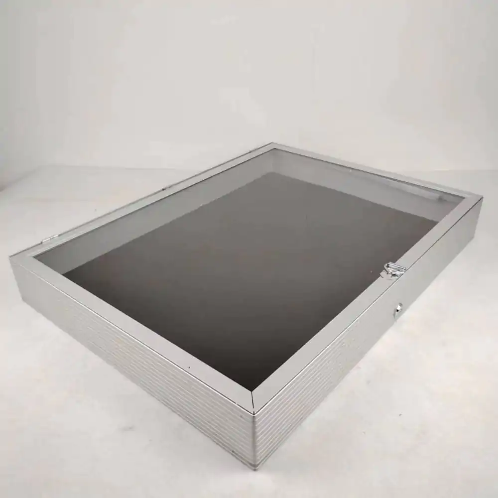 Evoretro Aluminum Display Case Silber Produktfoto