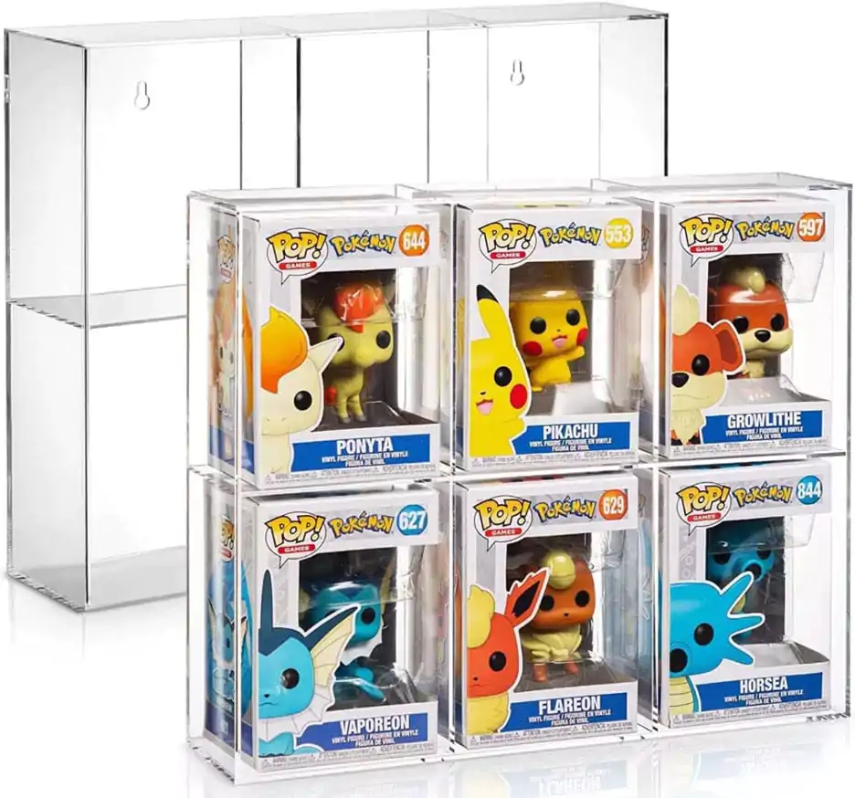 Evoretro Acryl Vitrine für 6 Funko Pops Produktfoto