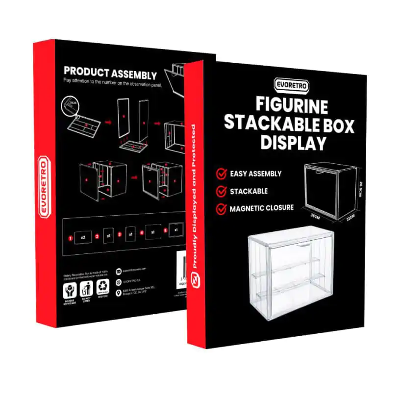 Evoretro Box Display Case für Figuren Stapelbar Produktfoto