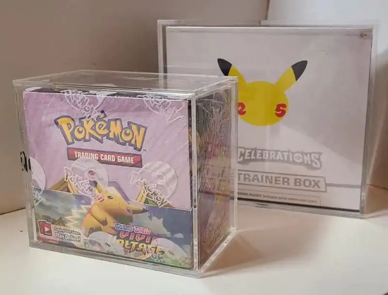 Evoretro Acryl Vitrine für Booster Boxen / Elite Trainer Boxen Ver. 1 mit Schiebedeckel Produktfoto