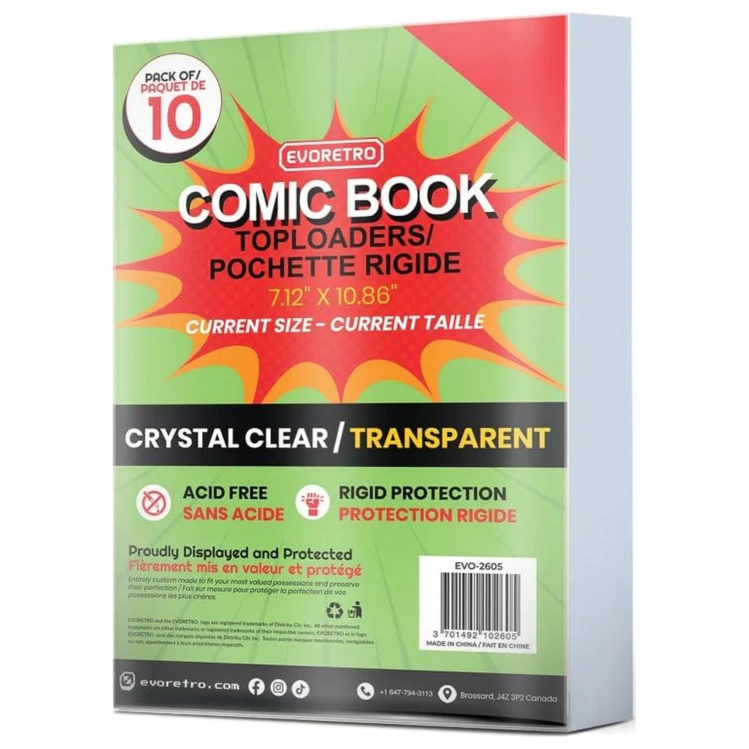 Evoretro Comics Topload Halter 10er-Pack Current Produktfoto