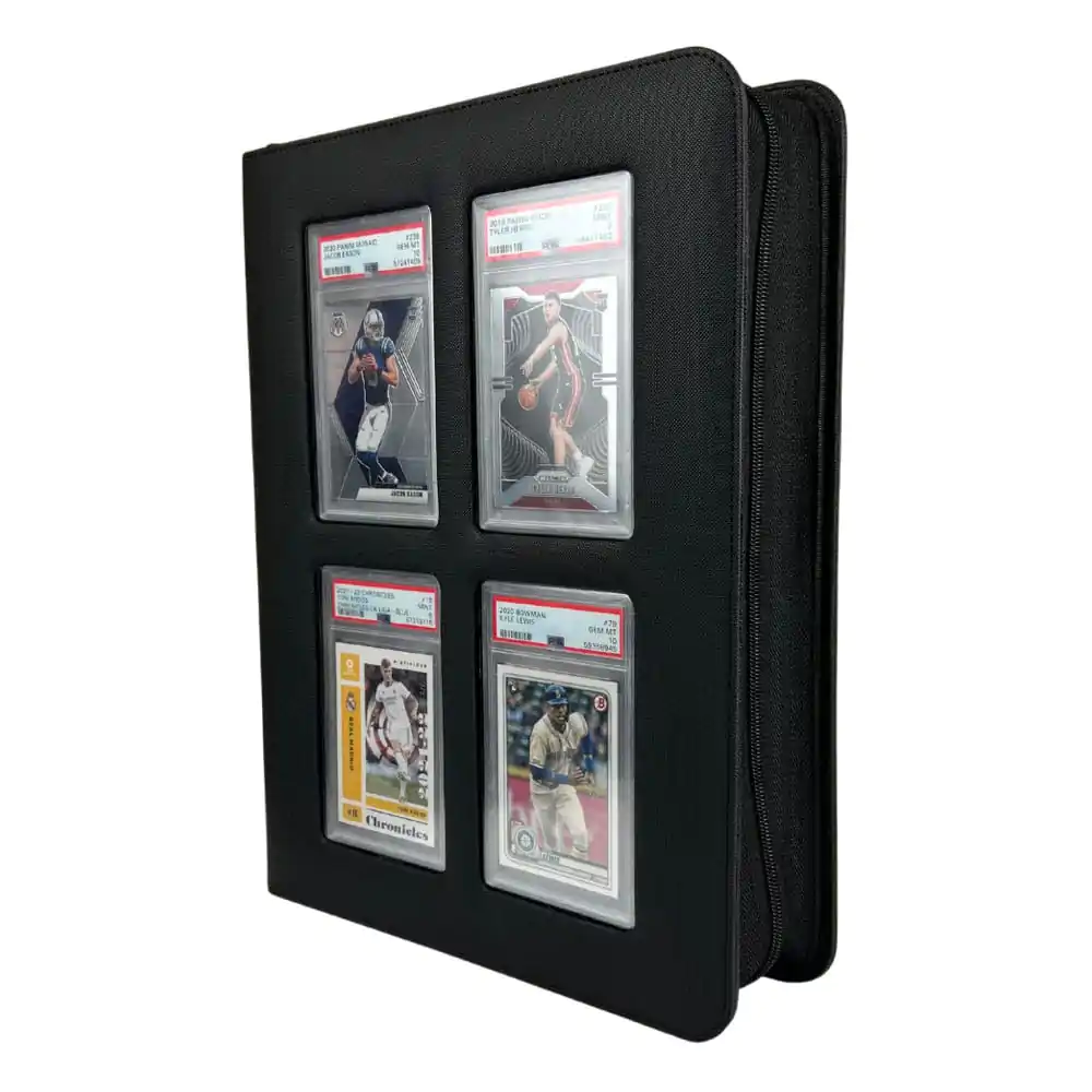 Evoretro Premium Card Slab Binder mit Window Schwarz Produktfoto