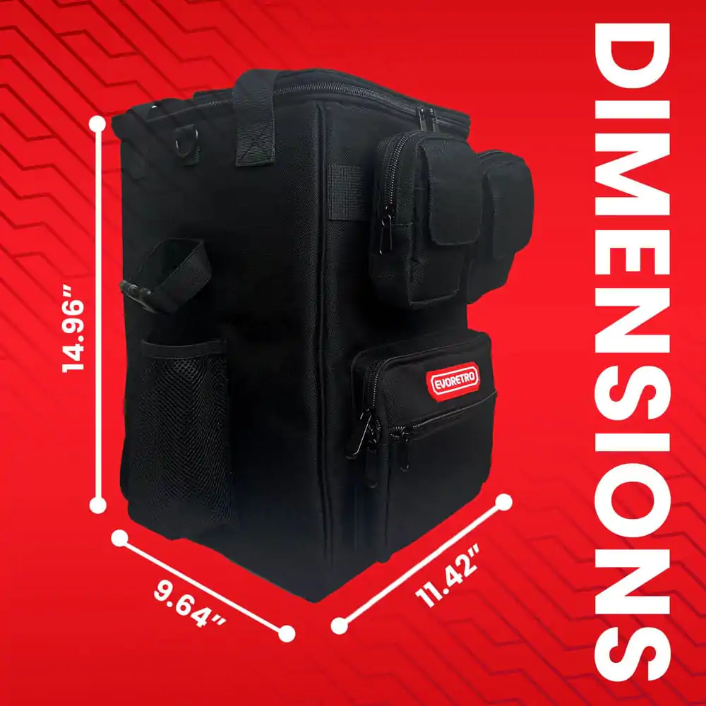 Evoretro Trading Card Rucksack Schwarz Produktfoto