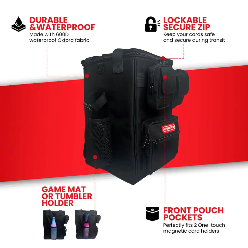 Evoretro Trading Card Rucksack Schwarz Produktfoto