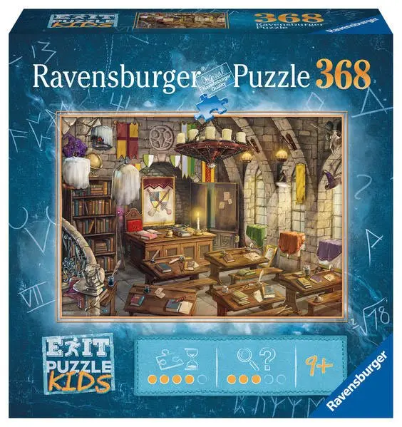 Ravensburger EXIT Puzzle Kids In der Zauberschule (368 Teile) Produktfoto