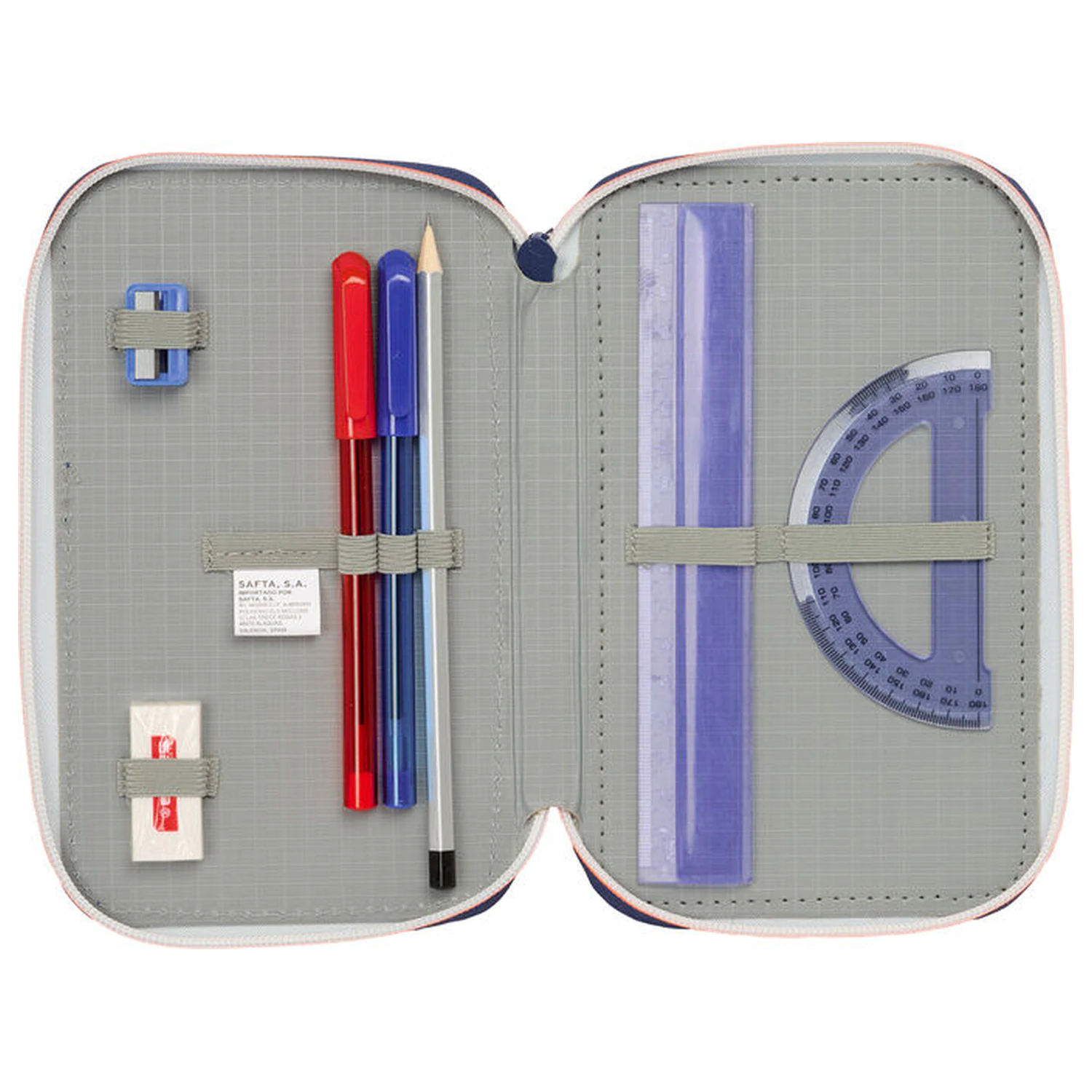 F.C. Barcelona 2 Equipment 25/26 Dreifach-Federmäppchen 37-teilig Produktfoto