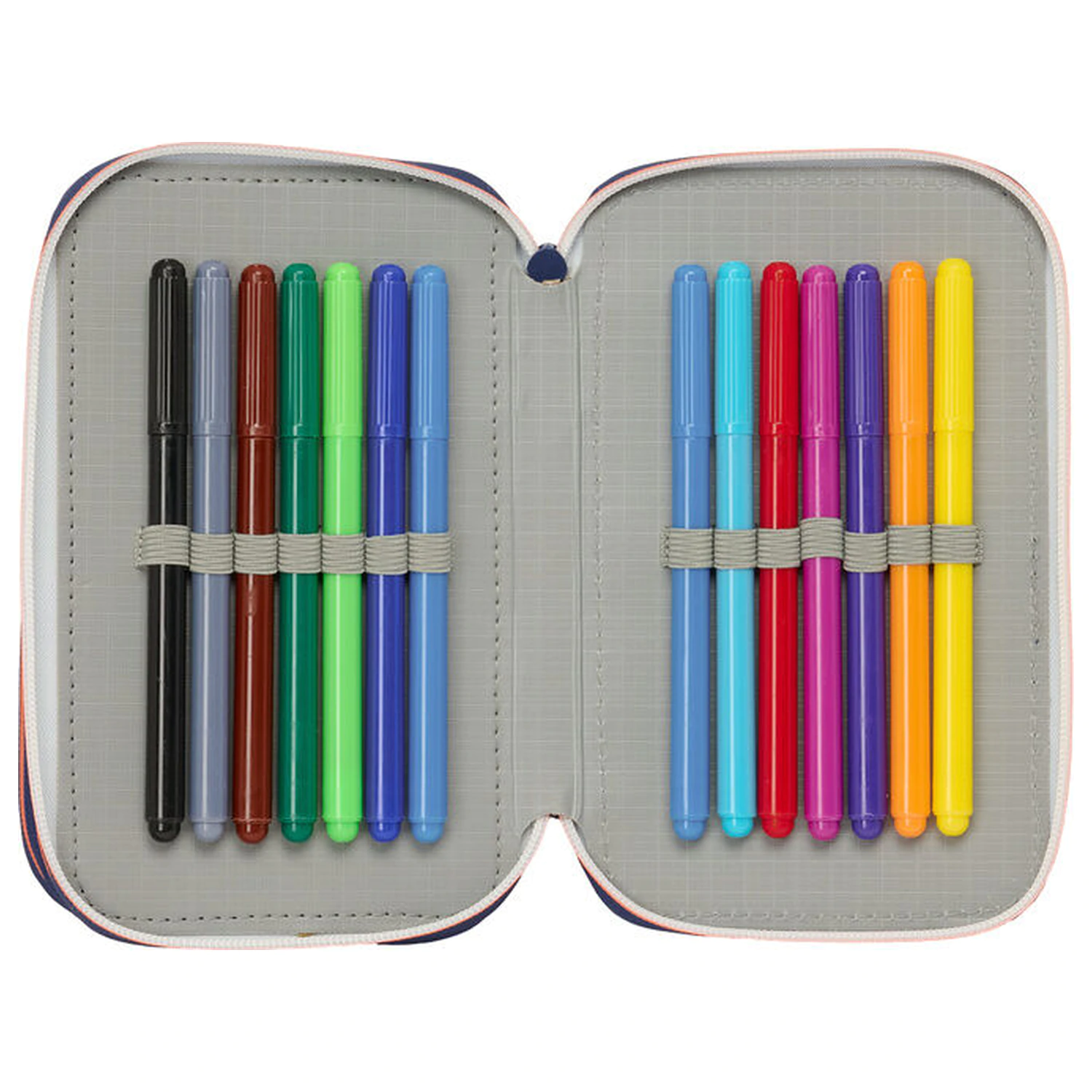 F.C. Barcelona 2 Equipment 25/26 Dreifach-Federmäppchen 37-teilig Produktfoto