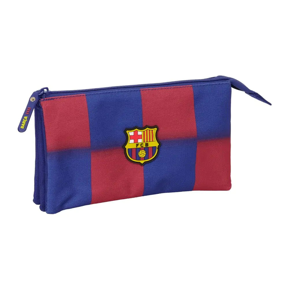 F.C. Barcelona 25/26 dreifaches Federmäppchen Produktfoto