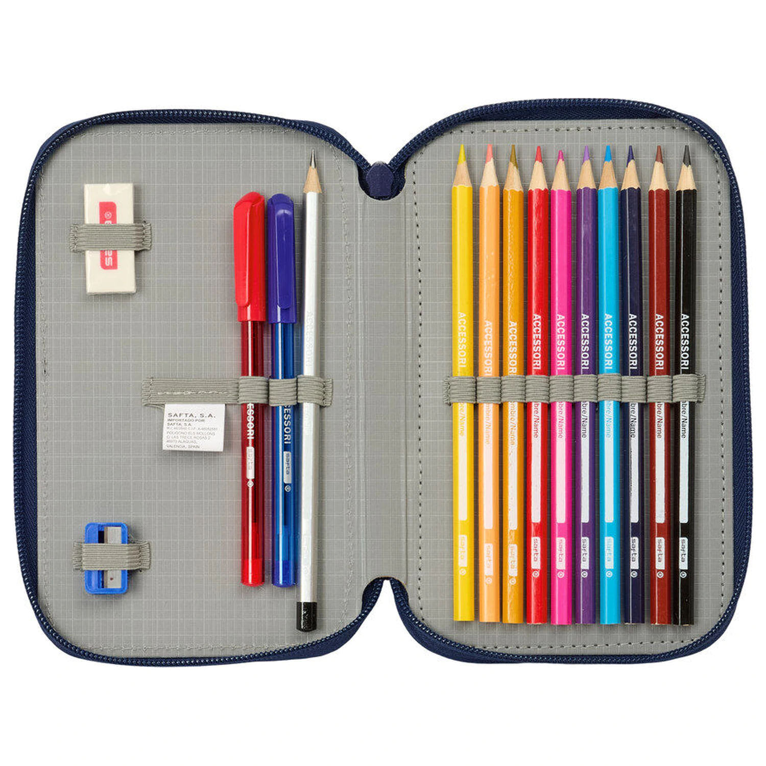 F.C. Barcelona 26/27 doppeltes Federmäppchen 29 Teile Produktfoto