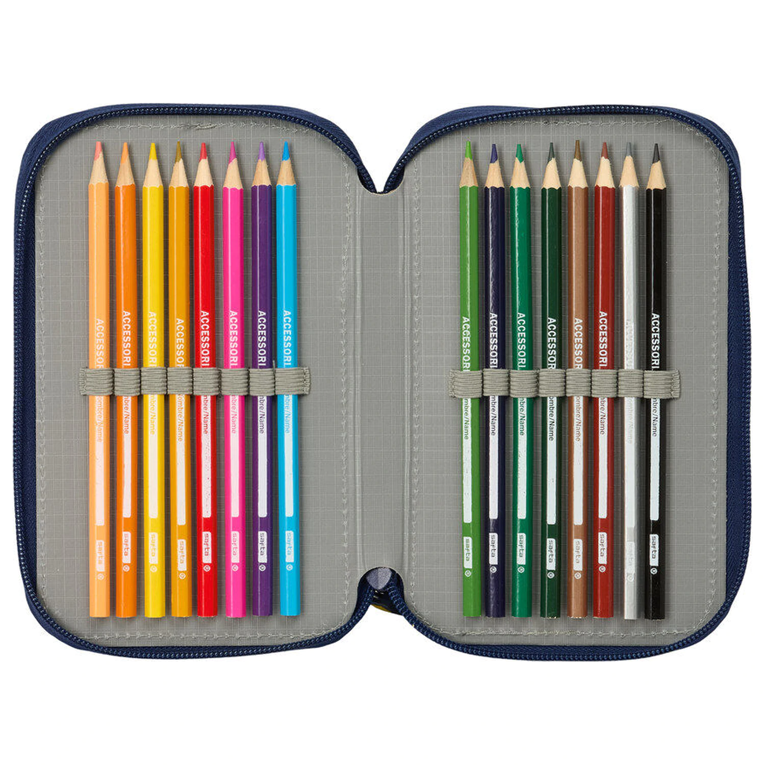 F.C. Barcelona 26/27 dreifaches Federmäppchen 37 Stück Produktfoto