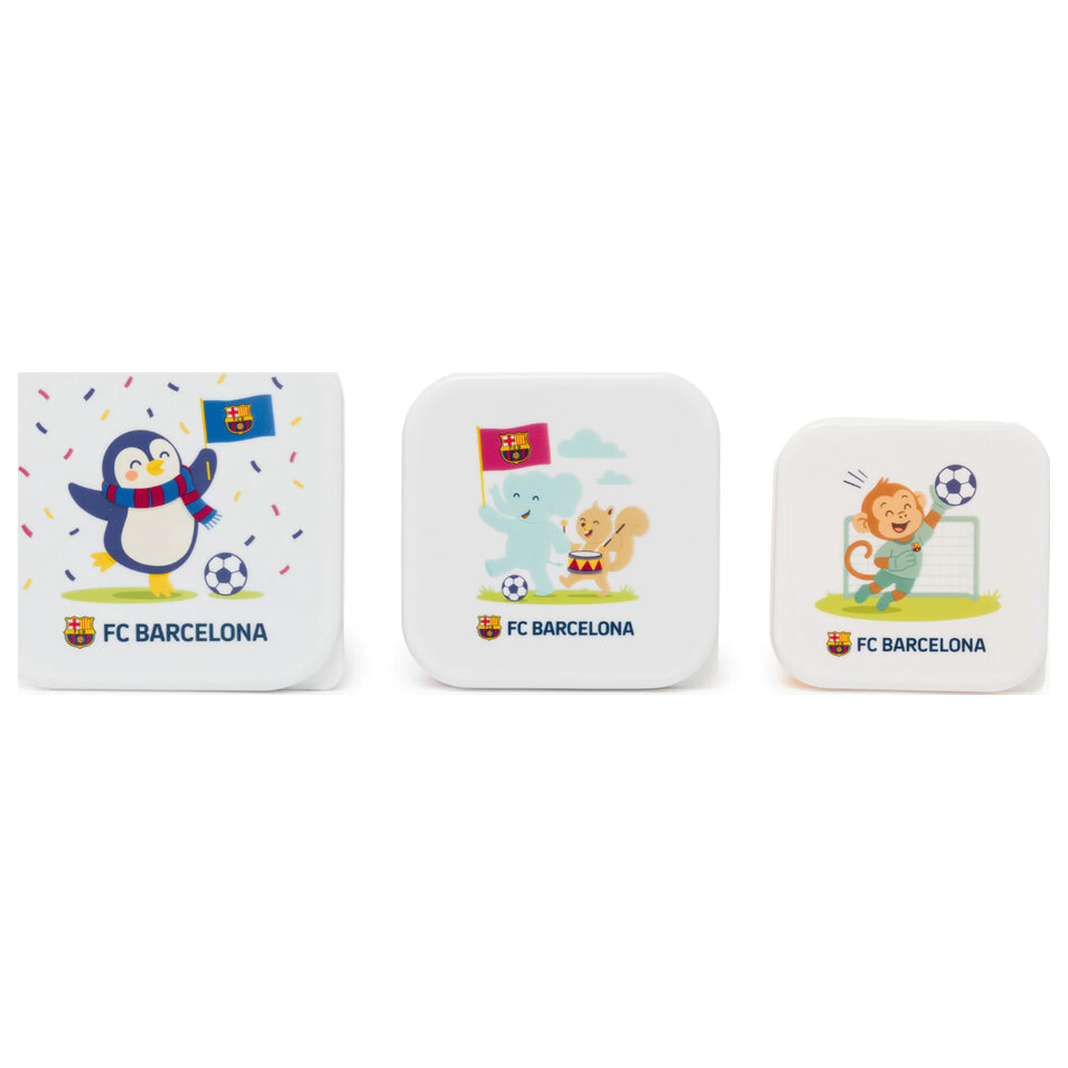 F.C. Barcelona 3 Brotdosen Set Produktfoto