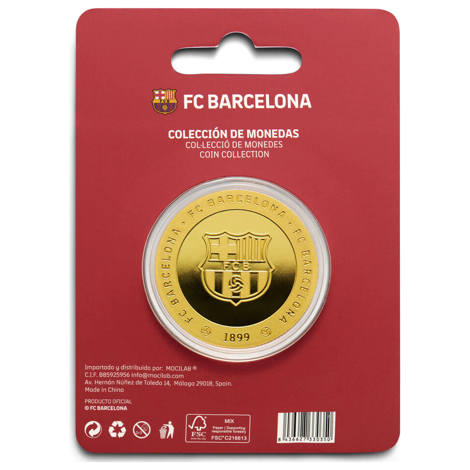 F.C. Barcelona Barca Gedenkmünze Produktfoto
