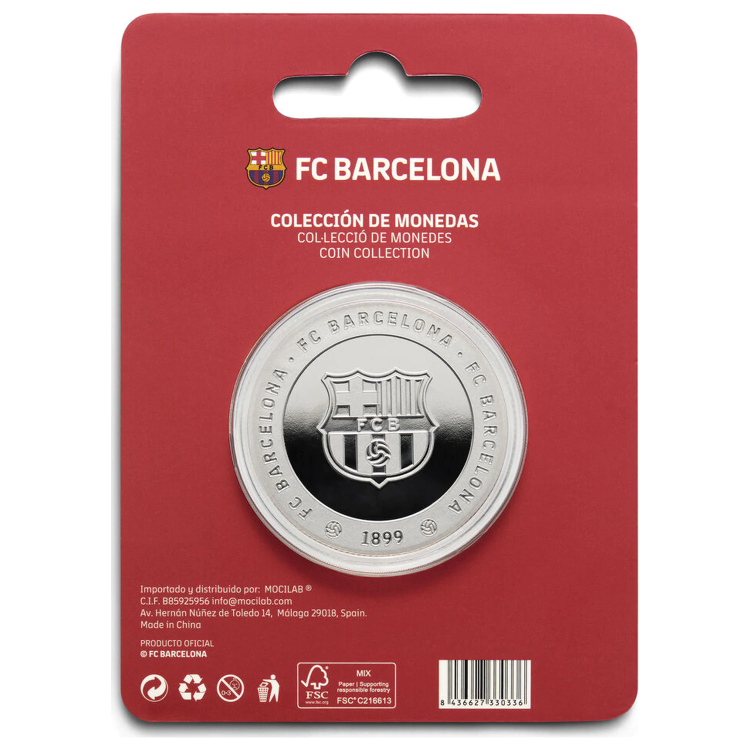 F.C. Barcelona Camp Nou Gedenkmünze Produktfoto