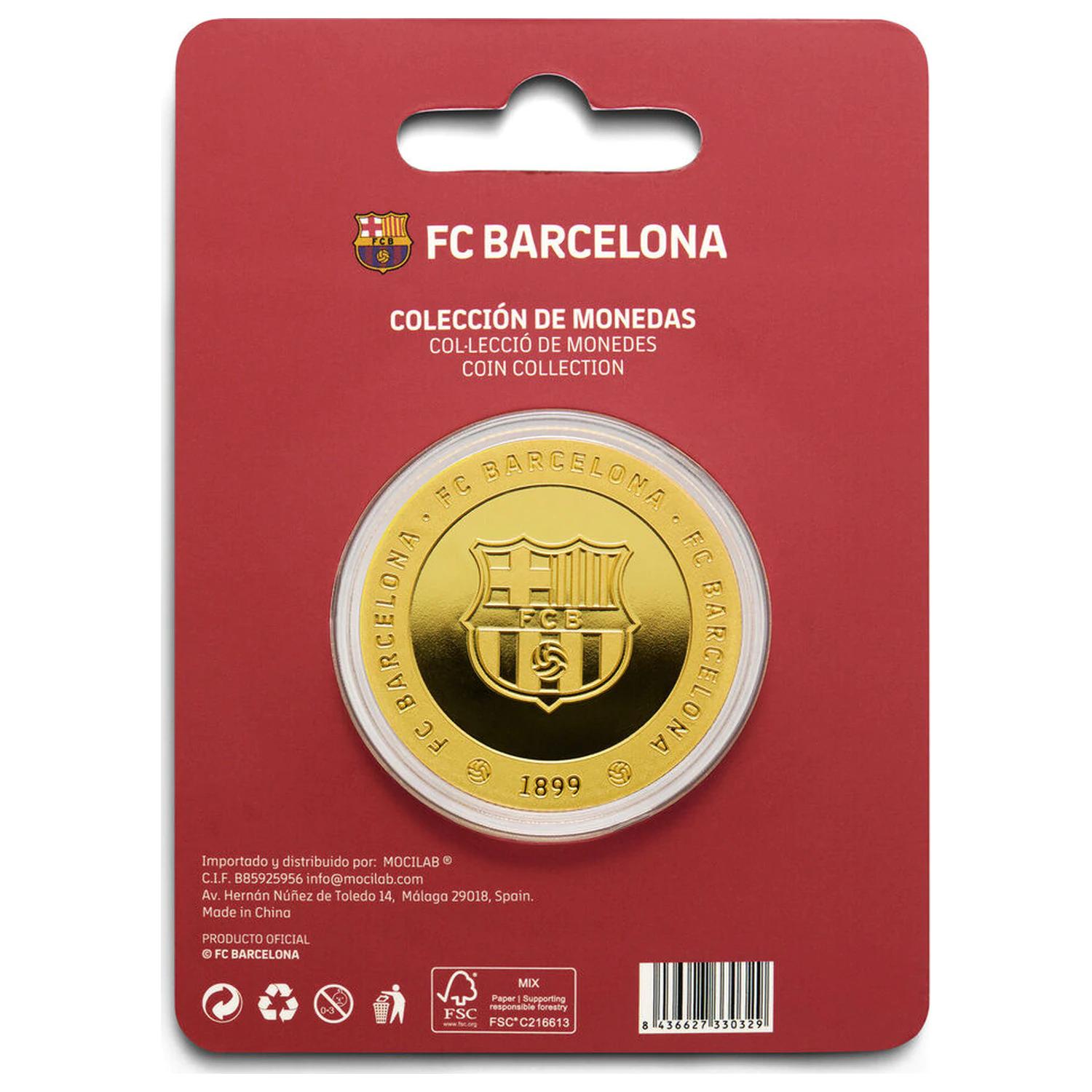 F.C. Barcelona Camp Nou Gedenkmünze Produktfoto