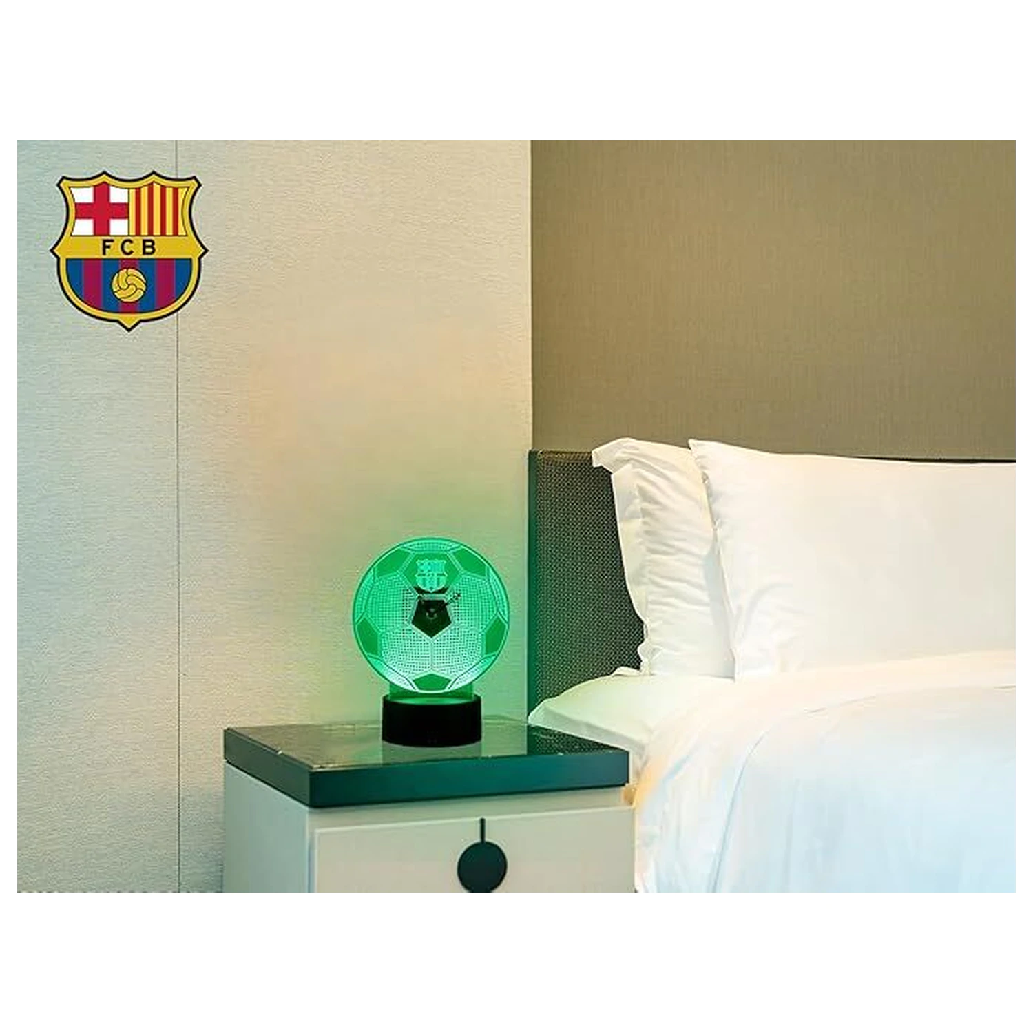 F.C. Barcelona LED Methacrylat-Uhr Produktfoto