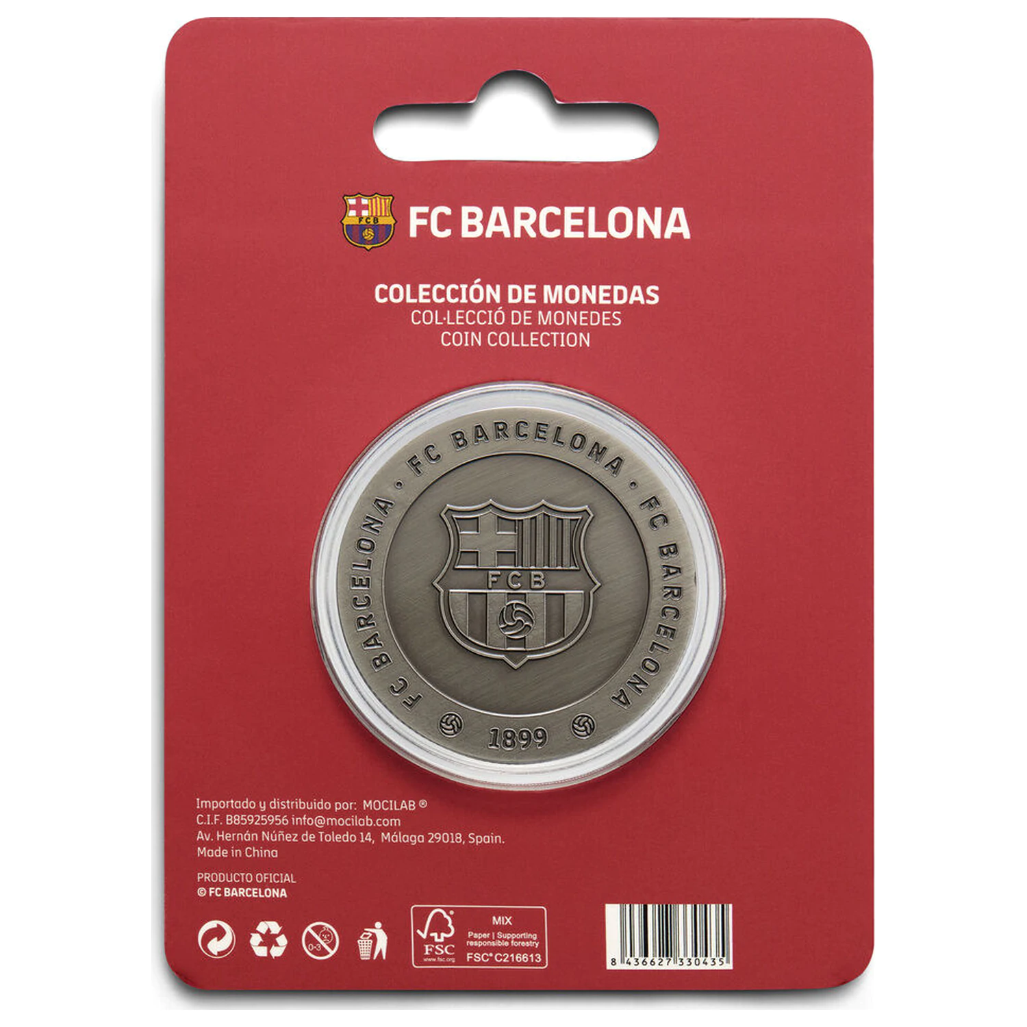 F.C. Barcelona Massia Gedenkmünze Produktfoto