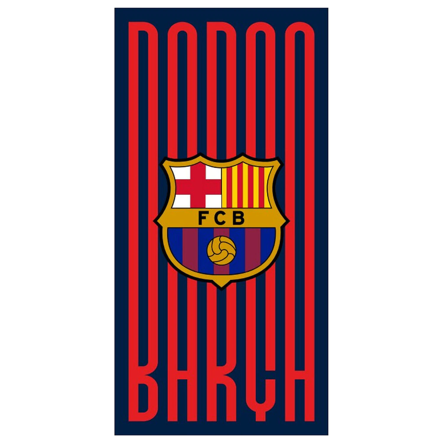 F.C Barcelona Mikrofaser Strandtuch Produktfoto