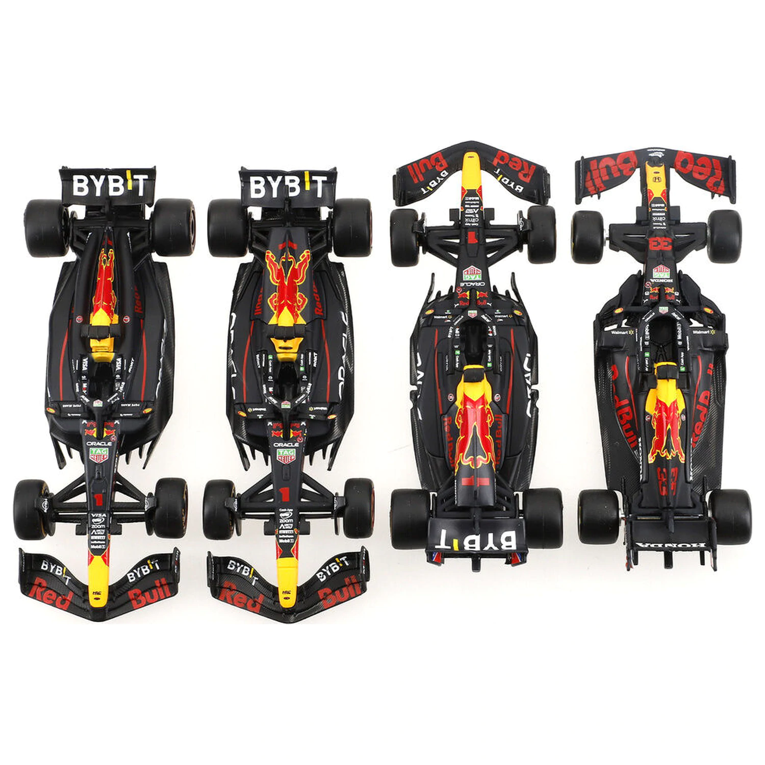 F1 Red Bull Championships Metallpackung 4 Autos Produktfoto