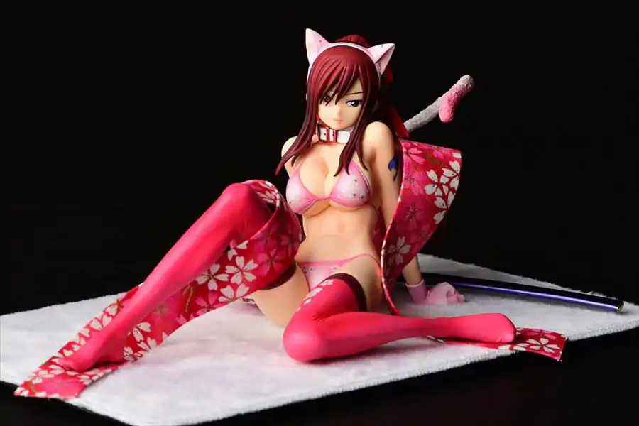 Fairy Tail Statue 1/6 Erza Scarlet - Cherry Blossom CAT Gravure_Style 13 cm termékfotó