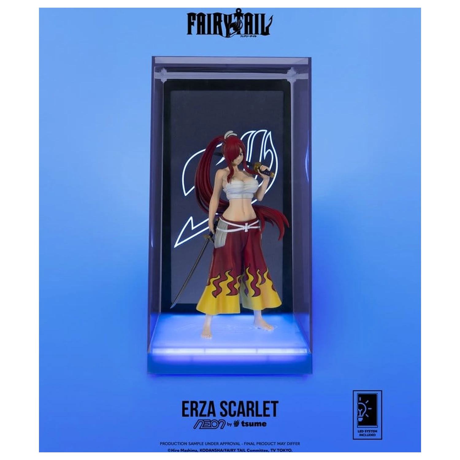 Fairy Tail Neon Figur 1/9 Erza Scarlet 25 cm Produktfoto