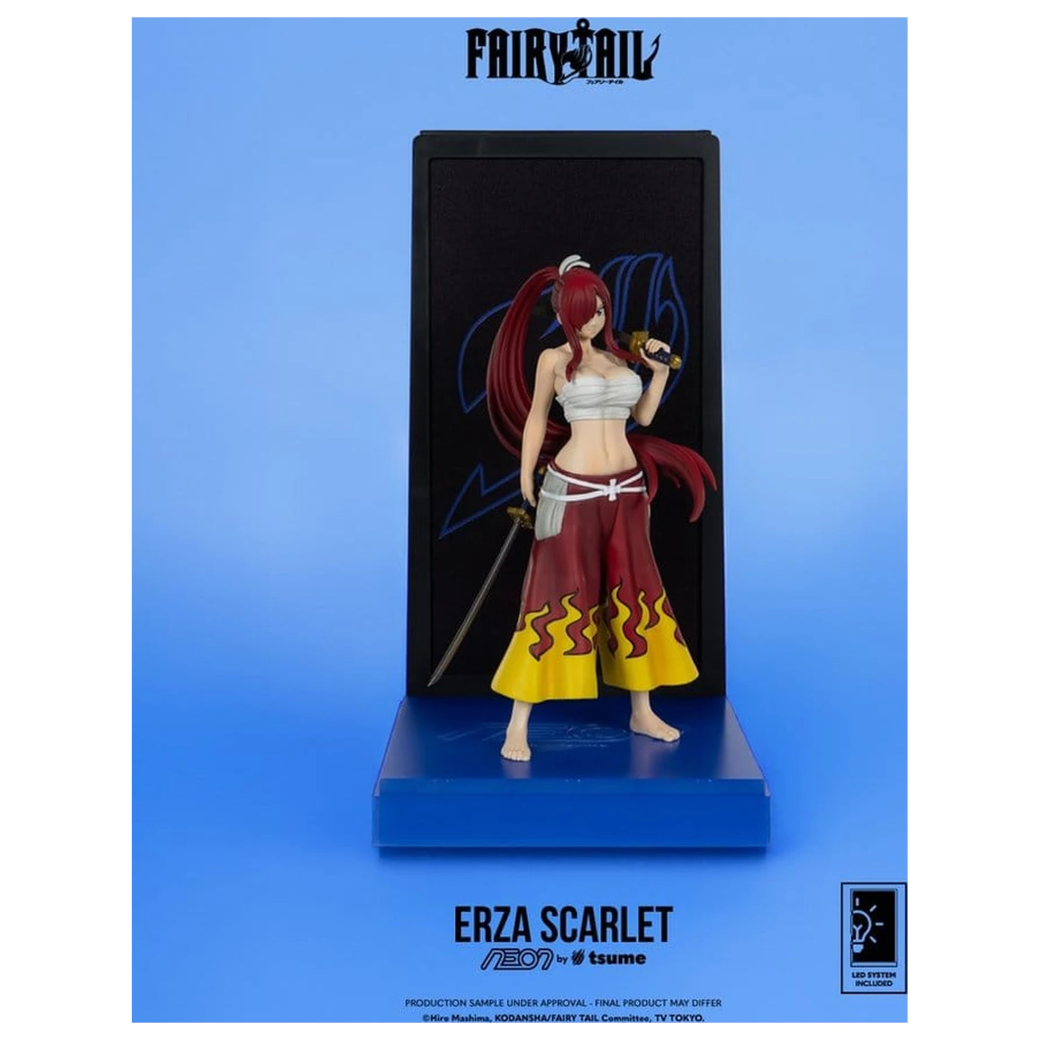 Fairy Tail Neon Figur 1/9 Erza Scarlet 25 cm Produktfoto